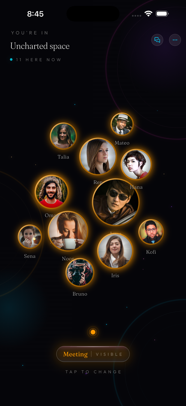The Social Cosmos — eleven people in the room right now